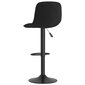 vidaXL bāra krēsli, 2 gab., melns samts cena un informācija | Virtuves un ēdamistabas krēsli | 220.lv