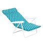 Saliekamais krēsls Patio H030-21PB, zils/balts cena un informācija | Dārza krēsli | 220.lv