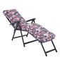 Saliekamais krēsls-zvilnis Patio Lena, rozā cena un informācija | Dārza krēsli | 220.lv