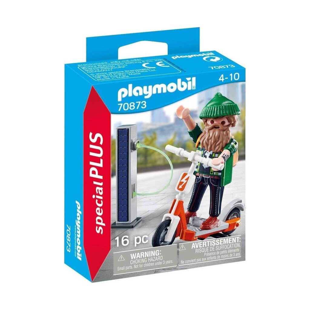 70873 PLAYMOBIL, Vīrietis ar elektronisko skrejriteni cena un informācija | Konstruktori | 220.lv