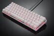 Tastatūra Motospeed CK62 balta bezvadu 60% ar RGB fona apgaismojumu cena un informācija | Klaviatūras | 220.lv