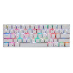 Tastatūra Motospeed CK62 balta bezvadu 60% ar RGB fona apgaismojumu cena un informācija | Klaviatūras | 220.lv