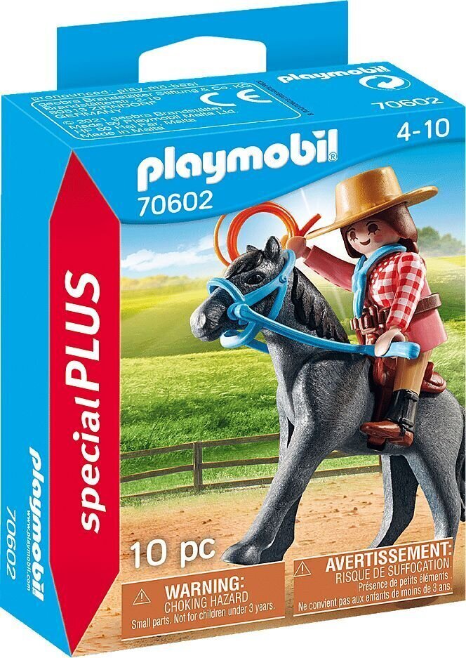 70602 PLAYMOBIL®, Фигурка ковбоя на лошади цена | 220.lv