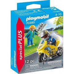 Конструктор 70380 PLAYMOBIL®, мальчики с мотоциклом цена и информация | Конструкторы и кубики | 220.lv