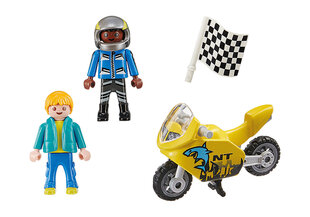 Конструктор 70380 PLAYMOBIL®, мальчики с мотоциклом цена и информация | Конструкторы и кубики | 220.lv