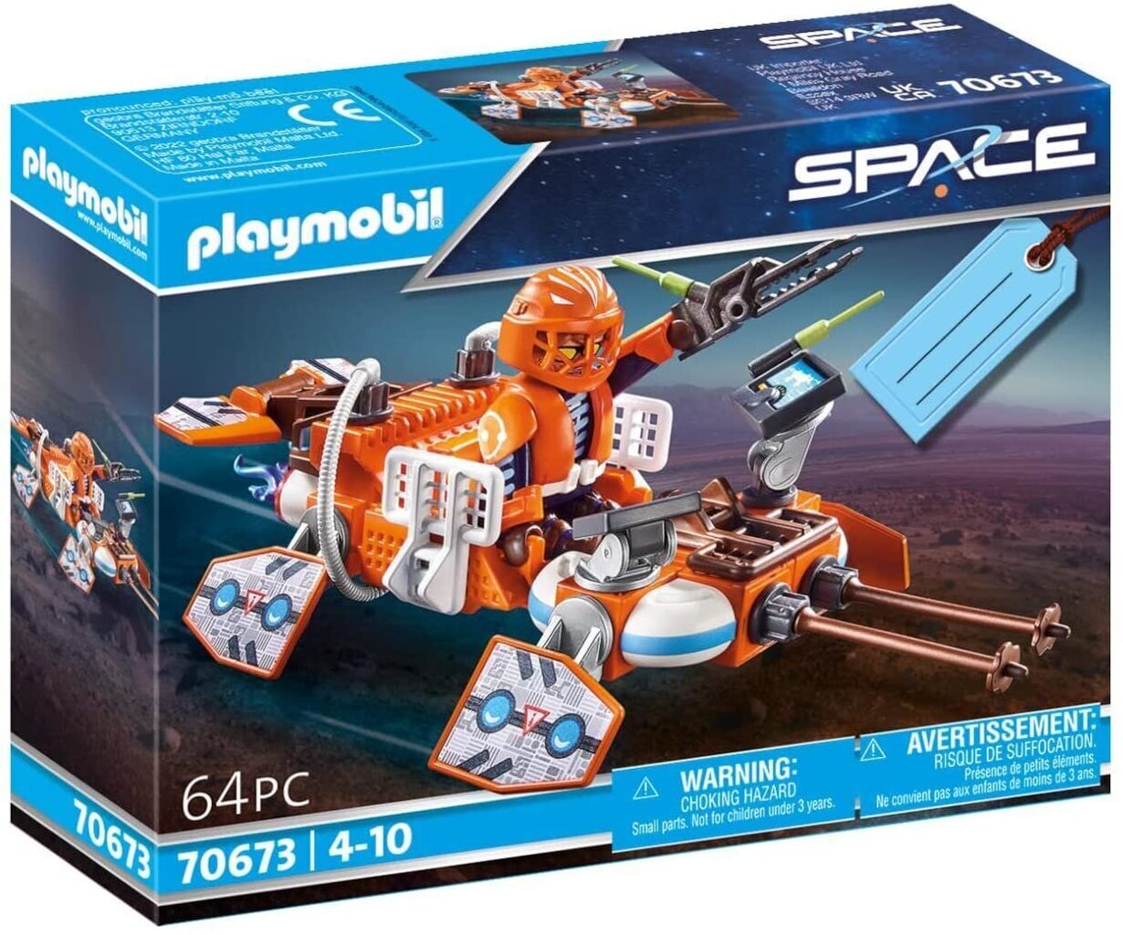 70673 PLAYMOBIL, Space Ranger dāvanu komplekts cena un informācija | Konstruktori | 220.lv