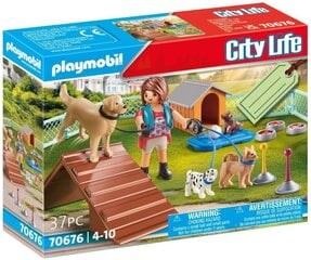 Конструкция 70676 PLAYMOBIL, дрессировщик собак в подарочной упаковке цена и информация | Конструкторы и кубики | 220.lv