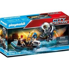 70782 PLAYMOBIL® City Action, Policijas lidmašīnas komplekts ar laivu цена и информация | Конструкторы и кубики | 220.lv