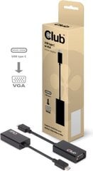 Club 3D CAC-1502, USB-C/VGA, 0.15 m cena un informācija | Kabeļi un vadi | 220.lv
