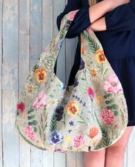 Пляжная сумка хобо из ткани цена и информация | Женские сумки | 220.lv
