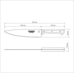 Нож шеф-повора Tramontina Ultracorte 8’’ цена и информация | Ножи и аксессуары для них | 220.lv