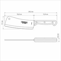 Кухонный нож топорик Tramontina Ultracorte 6'' цена и информация | Ножи и аксессуары для них | 220.lv