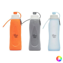 Бутылка для воды Irisana BBO17, силикон, 500 мл, оранжевая цена и информация | Фляги для воды | 220.lv