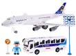 Lidmašīna un lidostas autobuss cena un informācija | Rotaļlietas zēniem | 220.lv
