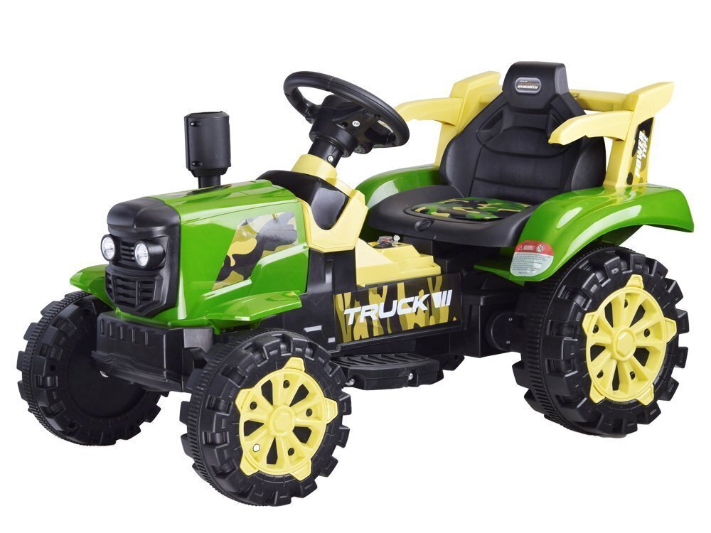 Vienvietīgs elektriskais bērnu traktors, sarkans cena un informācija | Bērnu elektroauto | 220.lv