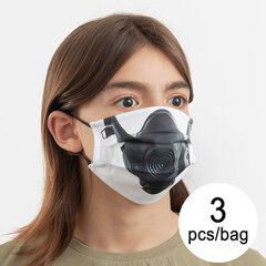 Atkārtoti lietojama auduma higiēnas maska Gas Luanvi, M Izmērs, 3 gab. cena un informācija | Pirmā palīdzība | 220.lv