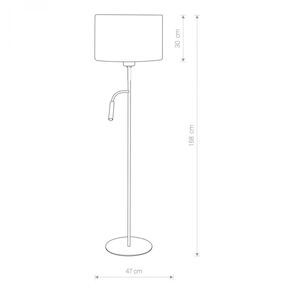 Nowodvorski Lighting stāvlampa Hotel Plus 9074 cena un informācija | Stāvlampas | 220.lv