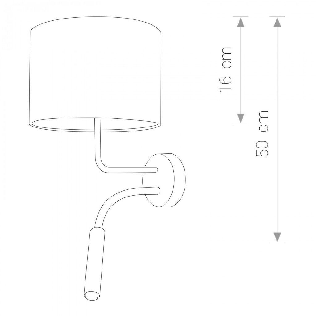 Nowodvorski Lighting sienas lampa Hotel Plus 9073 цена и информация | Sienas lampas | 220.lv