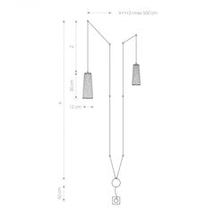 Nowodvorski Lighting sienas lampa Dover 9263 cena un informācija | Sienas lampas | 220.lv