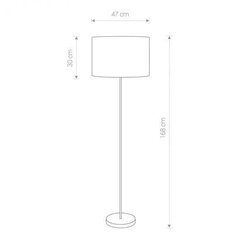 Nowodvorski Lighting stāvlampa Hotel 8981 cena un informācija | Stāvlampas | 220.lv