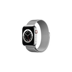 Apple Watch Series 6 44mm Silver Stainless Steel (Atjaunots A) цена и информация | Смарт-часы (smartwatch) | 220.lv
