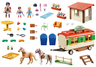 70510 Playmobil, poniju kempings ar vagonu цена и информация | Конструкторы и кубики | 220.lv