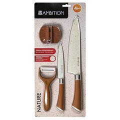 Ambition набор ножей Nature, 4 части цена и информация | Ножи и аксессуары для них | 220.lv