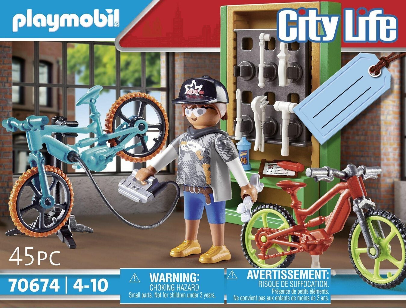 70928 PLAYMOBIL, Velosipēdu darbnīcas dāvanu komplekts цена и информация | Konstruktori | 220.lv