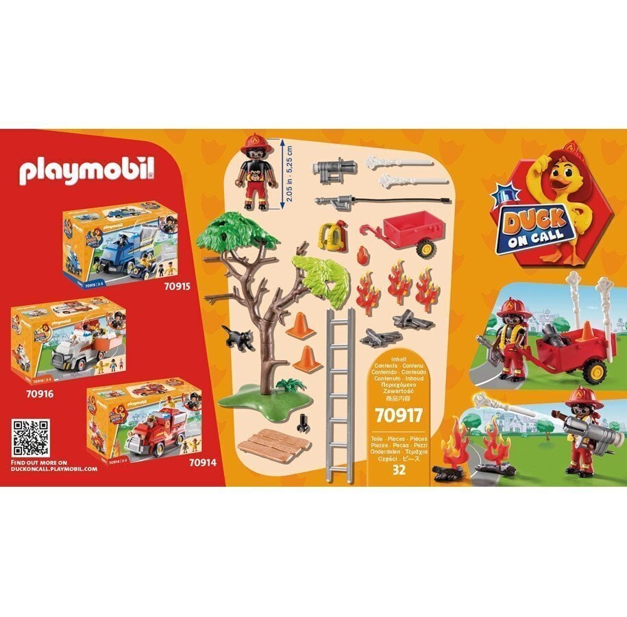 70917 PLAYMOBIL, D.O.C.- Fire Rescue Action: Cat Rescue цена | 220.lv