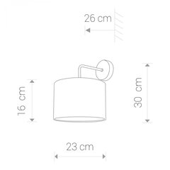 Nowodvorski Lighting sienas lampa Alice 9084 cena un informācija | Sienas lampas | 220.lv