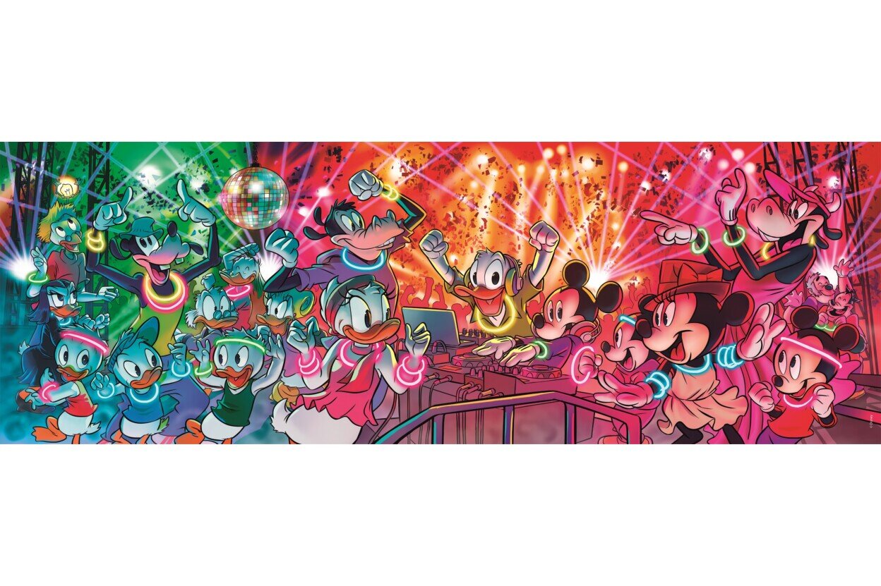 Puzle Clementoni Panorama Mickey Mouse, 1000 d. cena un informācija | Puzles, 3D puzles | 220.lv