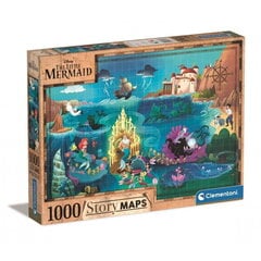 Пазл Clementoni The Little Mermaid Story Maps, 1000 д. цена и информация | Пазлы | 220.lv