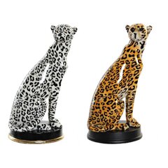 Statuete DKD Home Decor, Leopards, 2 gab., 16 x 16 x 32 cm cena un informācija | Interjera priekšmeti | 220.lv