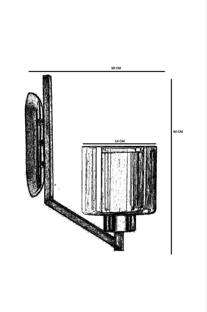 Sienas lampa 846STL2920 cena un informācija | Sienas lampas | 220.lv