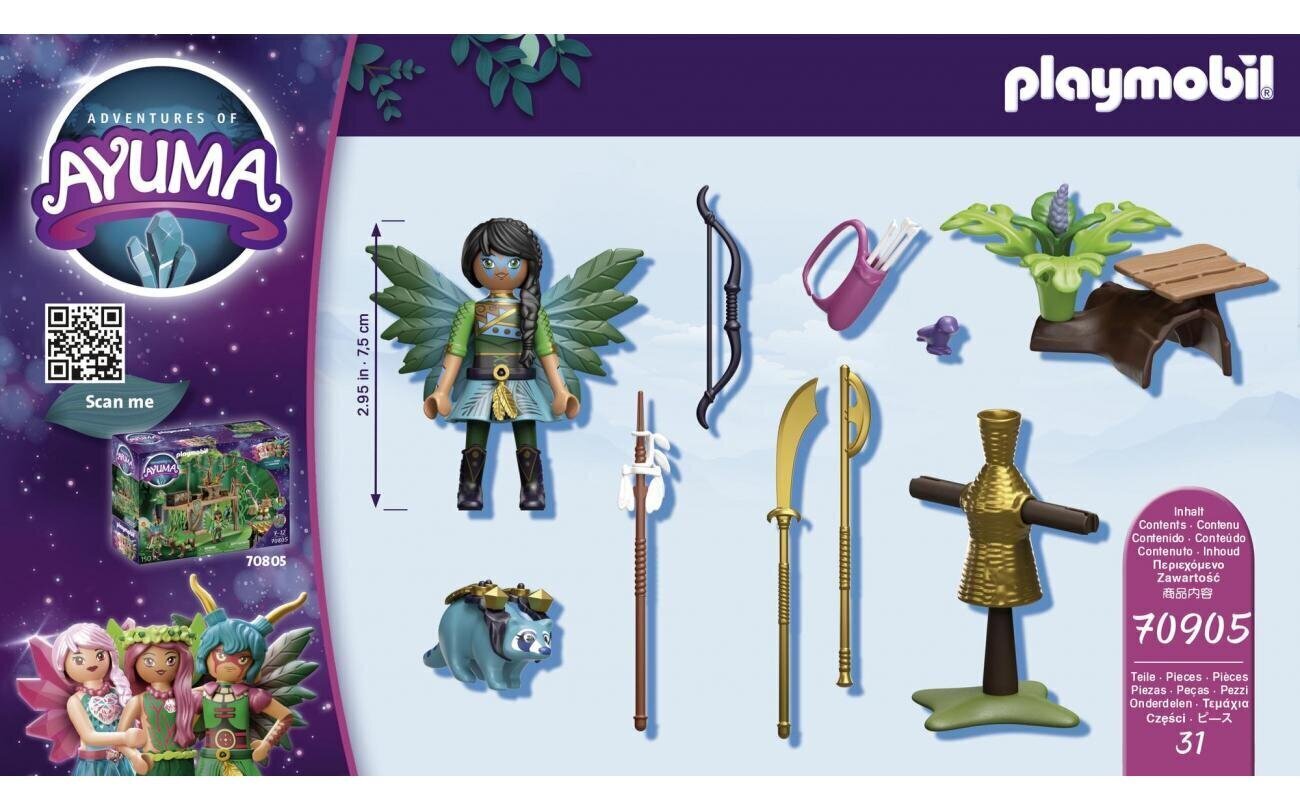 70905 PLAYMOBIL, Starter Pack Knight Fairy with raccoon cena un informācija | Konstruktori | 220.lv