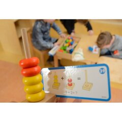 Набор разноцветных бусин и шнуров цена и информация | Игрушки для малышей | 220.lv