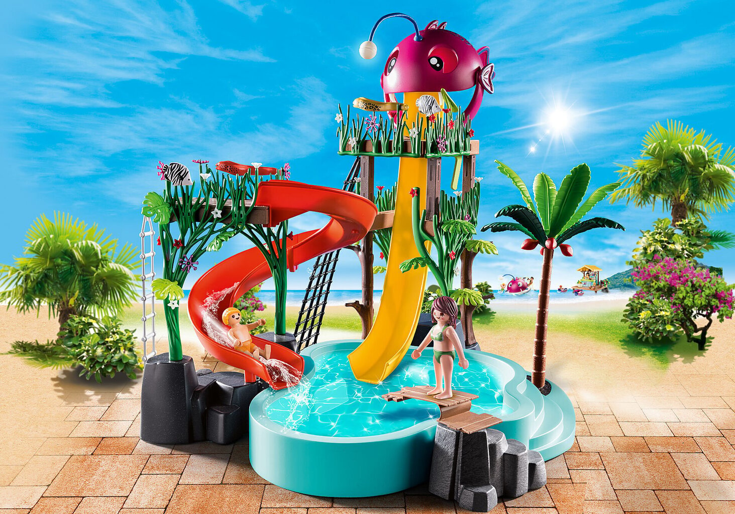 70609 Playmobil, Aqua parks ar slidkalniņu cena un informācija | Konstruktori | 220.lv