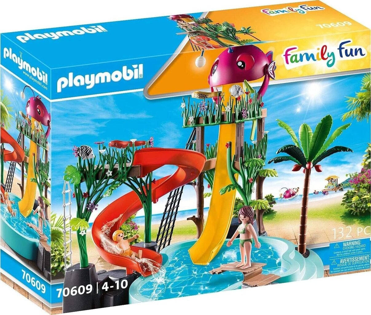 70609 Playmobil, Aqua parks ar slidkalniņu cena un informācija | Konstruktori | 220.lv