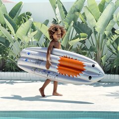 Bērnu piepūšamais plosts / sērfošanas dēlis Surfboard Shark цена и информация | Надувные и пляжные товары | 220.lv