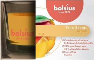 Ароматическая свеча Bolsius True Scents, 5x8 см, манго цена и информация | Подсвечники, свечи | 220.lv