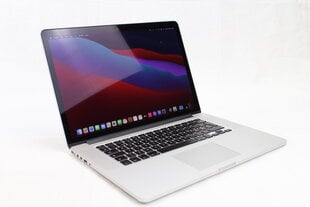MacBook Pro 2014 Retina 15" - Core i7 2.5GHz / 16GB / 512GB SSD / SWE / Silver (lietots, stāvoklis A) cena un informācija | Portatīvie datori | 220.lv