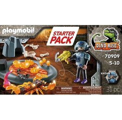 Конструктор 70909 PLAYMOBIL Starter Pack Dino Rise: Fire Scorpion цена и информация | Kонструкторы | 220.lv