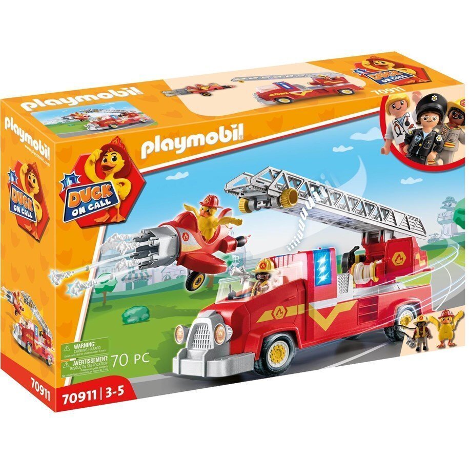 70911 PLAYMOBIL, D.O.C. Ugunsdzēsēju automašīna cena un informācija | Konstruktori | 220.lv