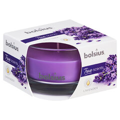 Bolsius aromātiskā svece True Scents, 5x8 cm, lavanda cena un informācija | Sveces un svečturi | 220.lv