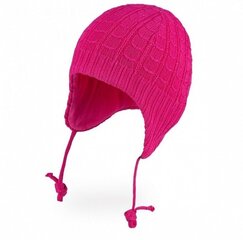 Dubulta kokvilnas cepure pavasarim TuTu, rozā cena un informācija | Zīdaiņu cepures, cimdi, šalles | 220.lv