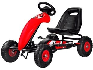 Картинг с педалями Gokart, красный цена и информация | Конструктор автомобилей игрушки для мальчиков | 220.lv