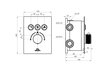 Slēptas montāžas jaucējkrāns RUBINETA Thermo-3F-Olo (SQ) цена и информация | Jaucējkrāni | 220.lv