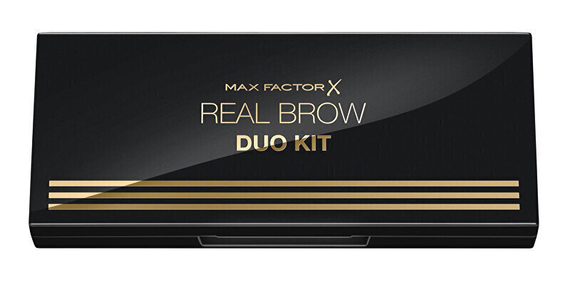 Max Factor Real Brow Duo uzacu palete 3,3 g, 002 Medium, 002 cena un informācija | Acu ēnas, skropstu tušas, zīmuļi, serumi | 220.lv