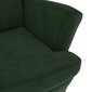 Krėslas, tamsiai žalios spalvos, aksomas цена и информация | Atpūtas krēsli | 220.lv