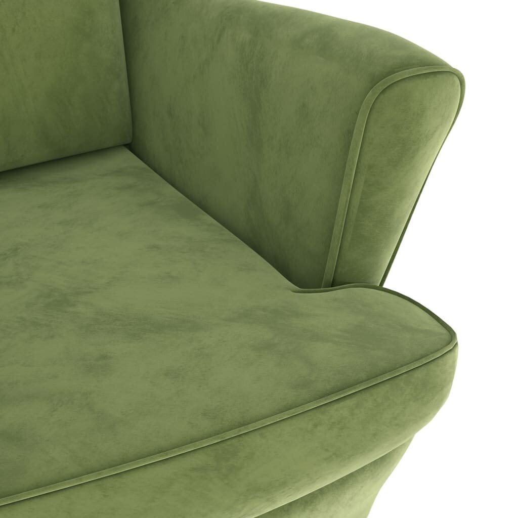 Krėslas, šviesiai žalios spalvos, aksomas cena un informācija | Atpūtas krēsli | 220.lv